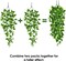 Fake Plants Hanging 4pcs Artificial Vines Fake Pothos 3.6FT for Living Room Indoor Outdoor Decor (No Baskets)
